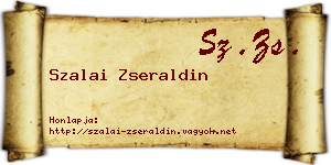 Szalai Zseraldin névjegykártya